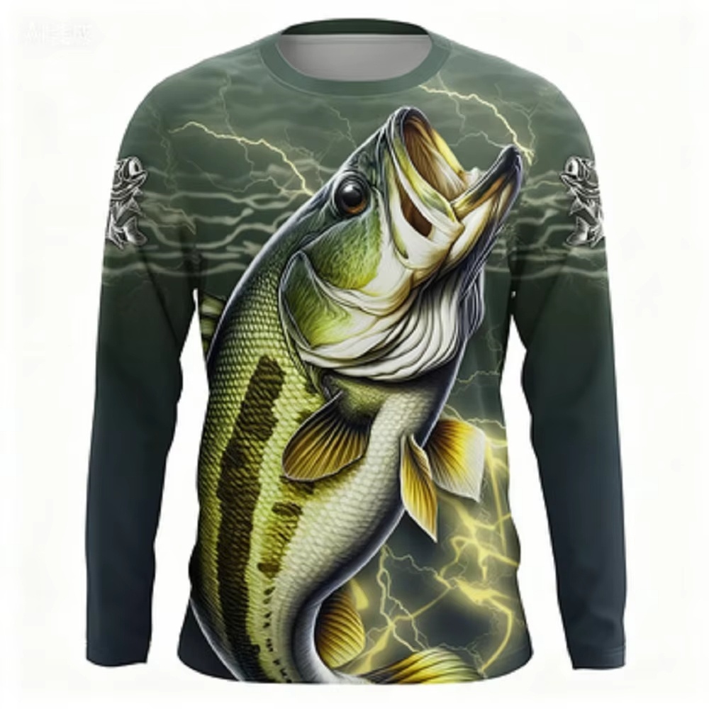 Women Fashion Wear - Fashionable Bass Pattern Crew Neck Long