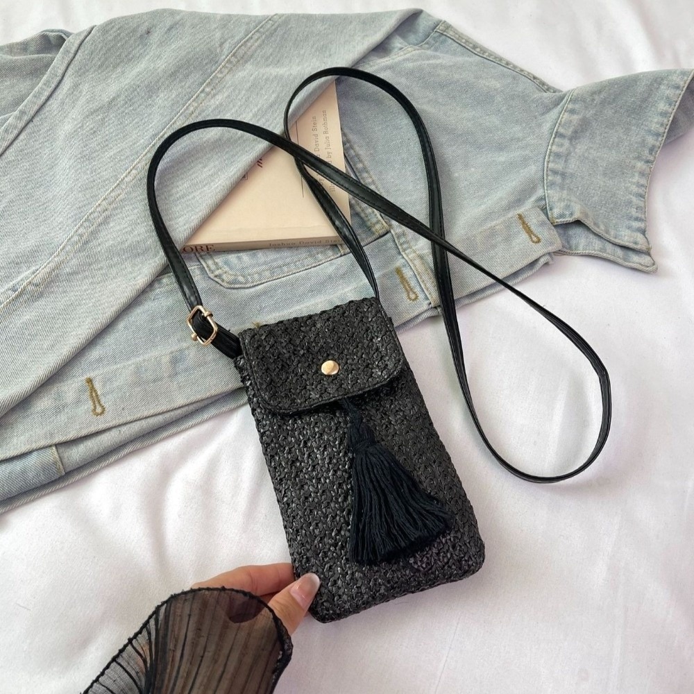 Women Fashion Handbags - Fashion Weaving Straw Woven Handbag Handmade