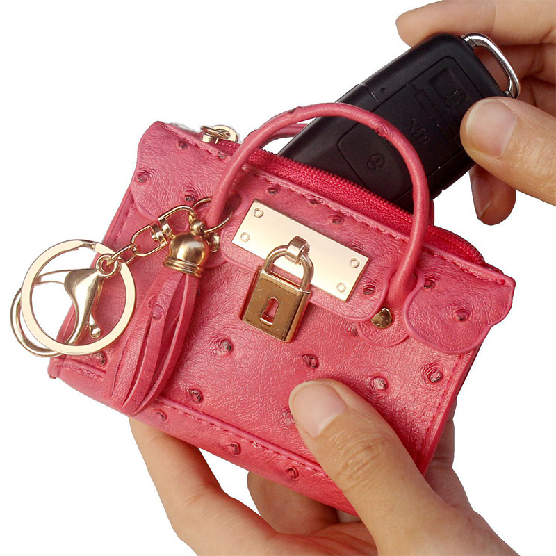 Coin Purse Women - Multifunction Leather Key Bag Wallet Clutch