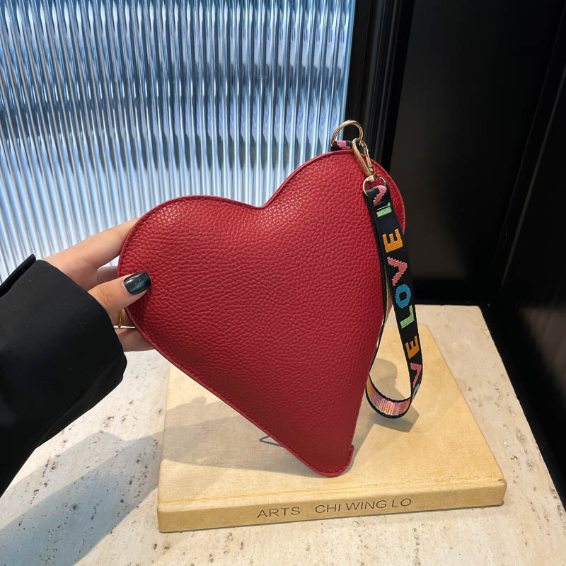 Women Fashion Handbags - Cute Heart Shape Coin Purse Korean
