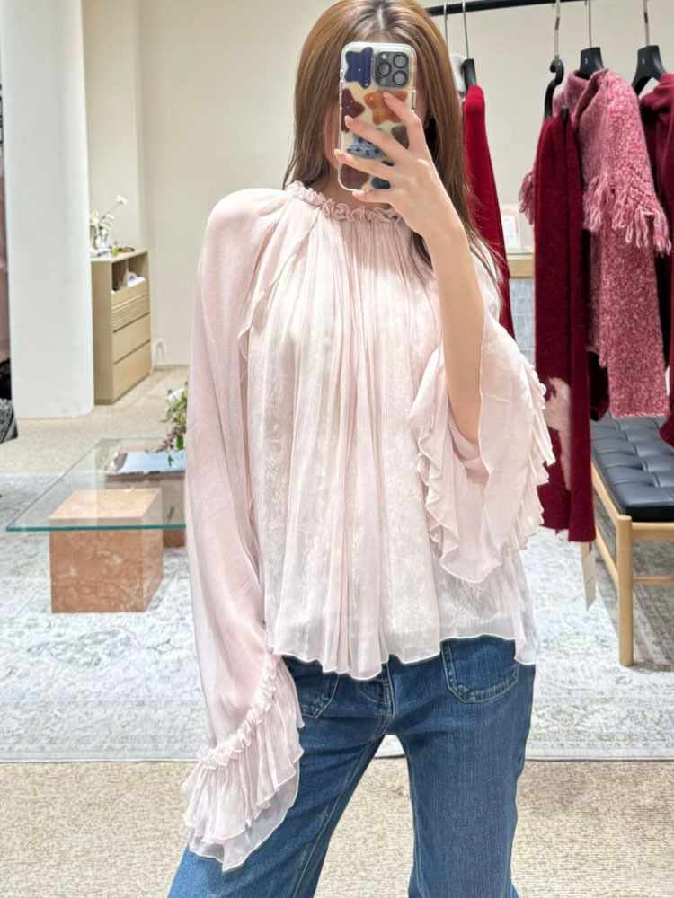 Lace ruffled loose top, stylis - Women'S Fashion For Summer 2026 recension och pris