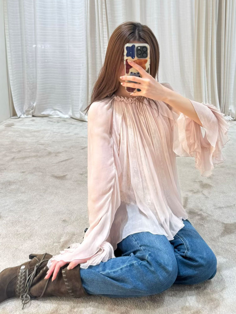 Lace ruffled loose top, stylis - Women'S Fashion For Summer 2026 recension och pris
