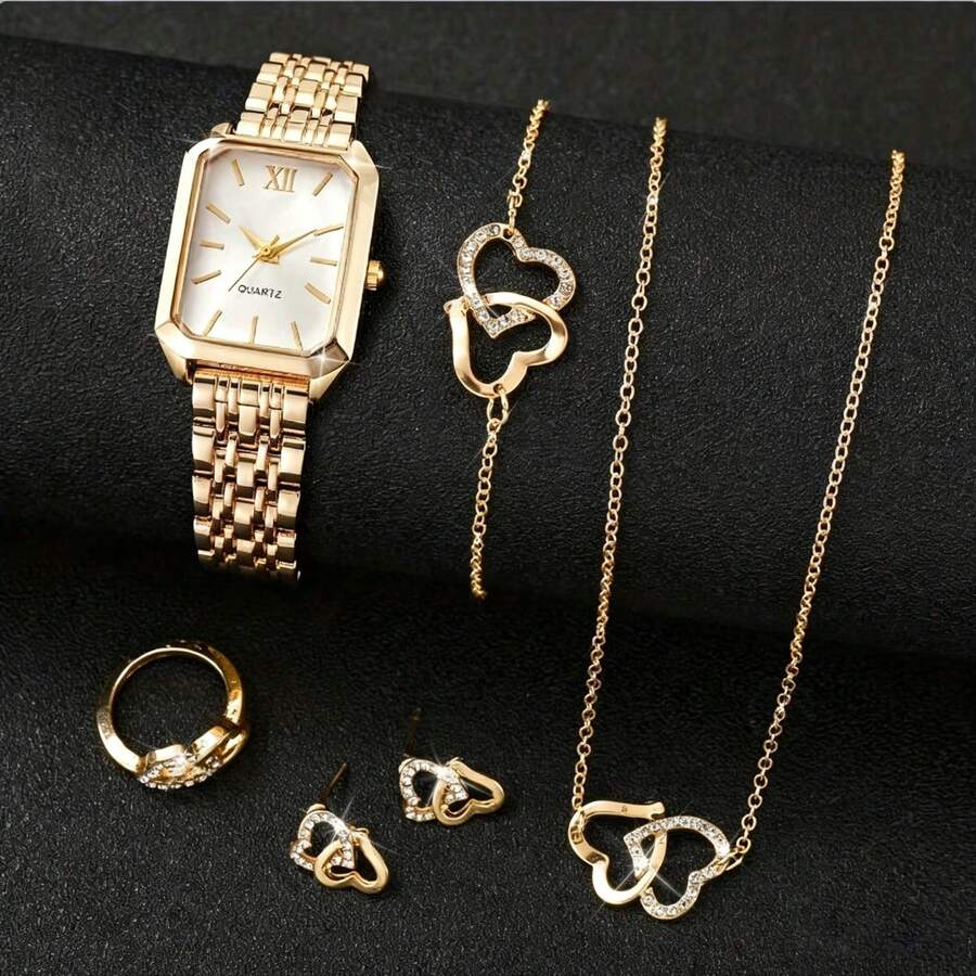 Womens Square Case Quartz Watc - Women Fashion Necklace recension och pris