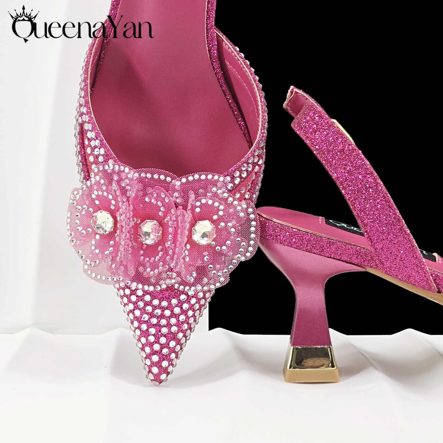 QueenaYan Fuchsia Color Shoes  - Women Fashion Handbags recension och pris