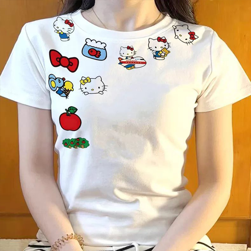 Cartoon Hello Kitty Summer Sho - Women'S Fashion From The 60S recension och pris