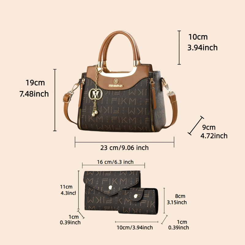 3-piece set of light luxury hi - Women Fashion Handbags recension och pris