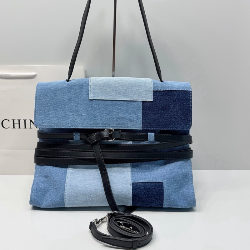 Color Block Denim Handbag Cros - Women Fashion Handbags recension och pris