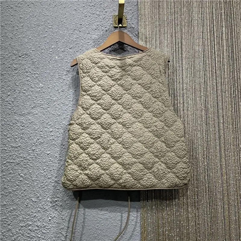 Vintage Women Lace-up V-neck S - Puffer Vest Fashion Women recension och pris