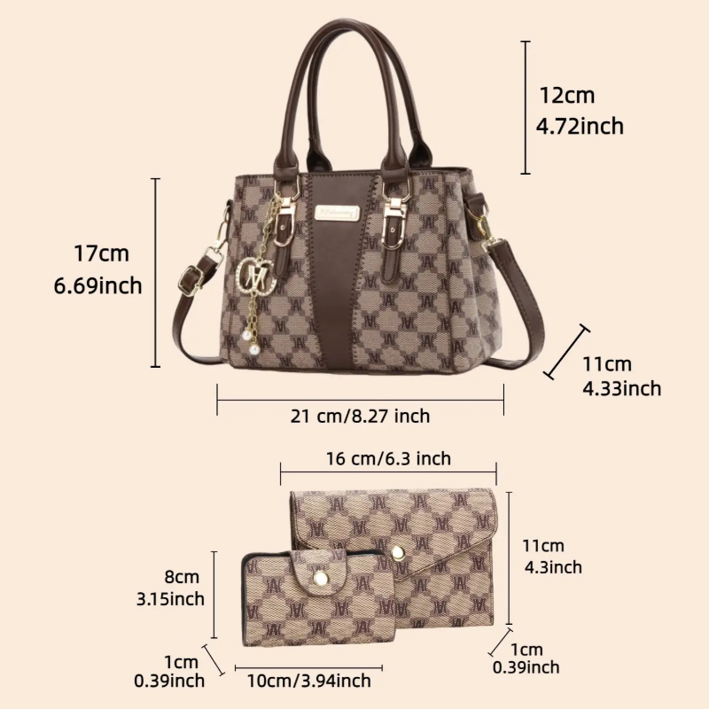 Light luxury high-end letter p - Women Fashion Handbags recension och pris