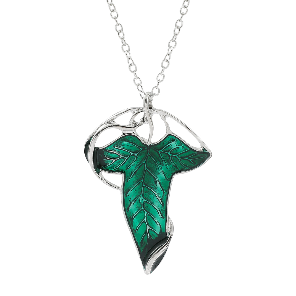 Vintage Green Leaf Pendant Nec - Women Fashion Necklace recension och pris