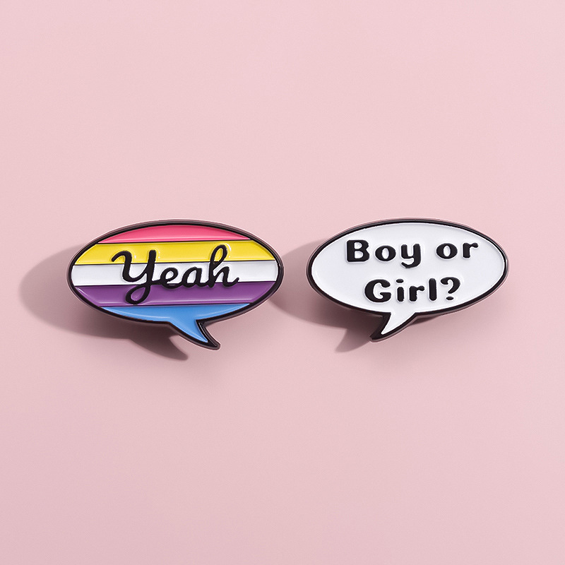 Cartoon Letter Metal Brooch Ra - Women Fashion History recension och pris