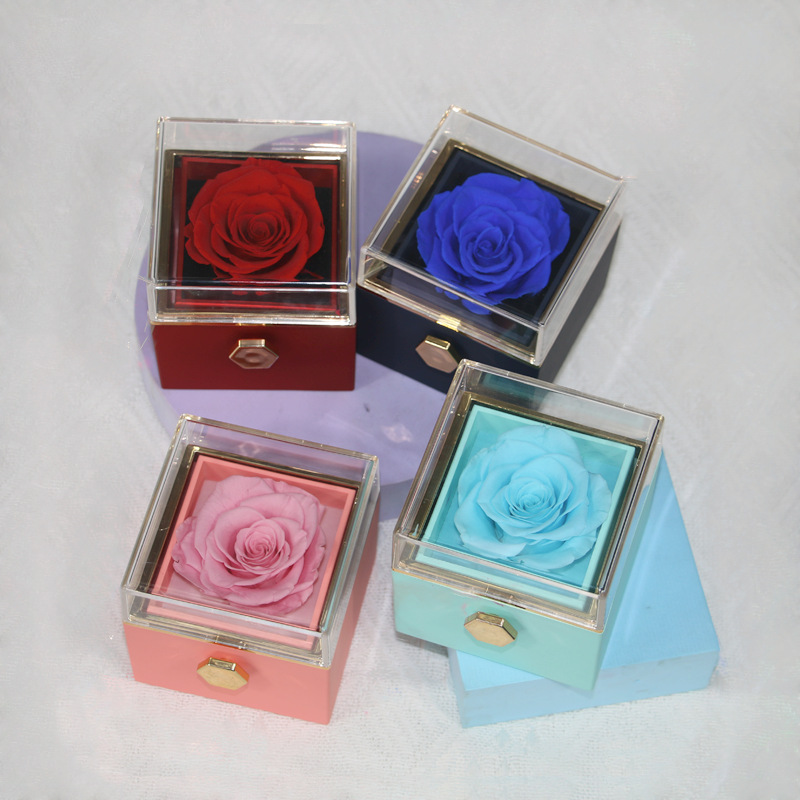 Blue Eternal Flower Rose with  - Women'S Day Fashion Show recension och pris