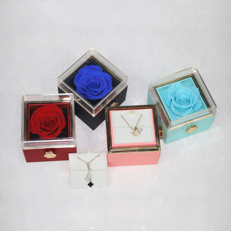 Blue Eternal Flower Rose with  - Women'S Day Fashion Show recension och pris