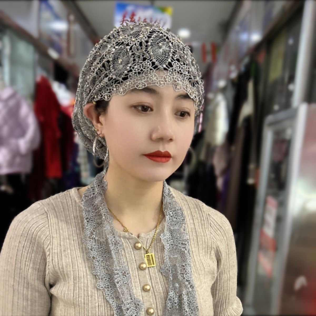 Muslim Hijabs Women Wedding De - Women'S Fashion Hats recension och pris