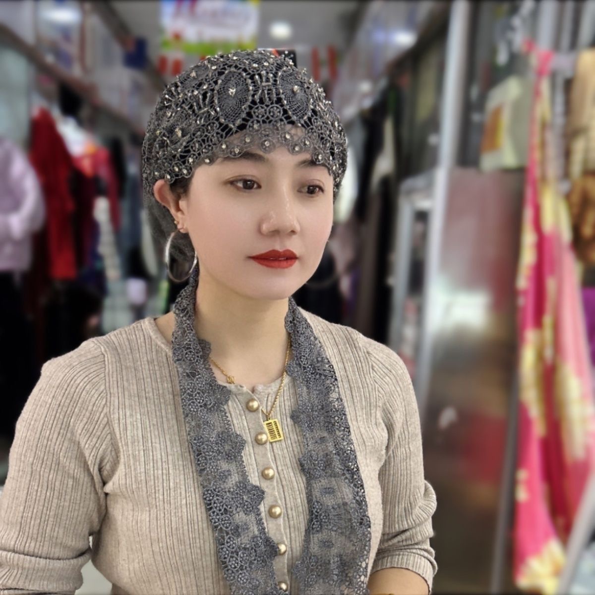 Muslim Hijabs Women Wedding De - Women'S Fashion Hats recension och pris