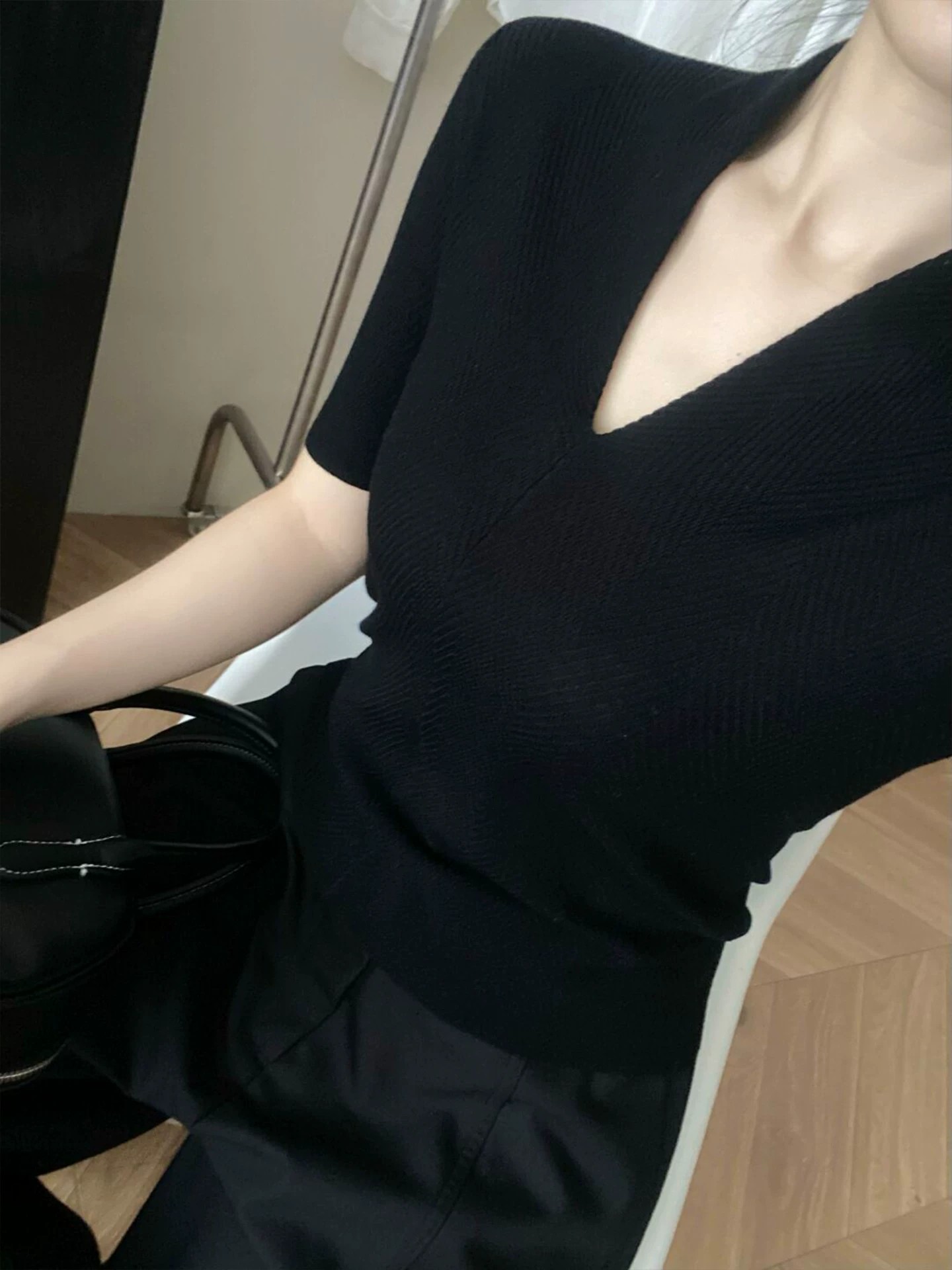Light Luxury High-End White V- - Women'S Fashion For Summer 2026 recension och pris