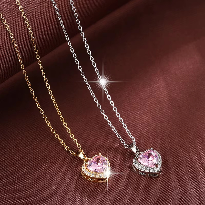 1pc Romantic Pink Heart-shaped - Women'S Day Fashion Show recension och pris