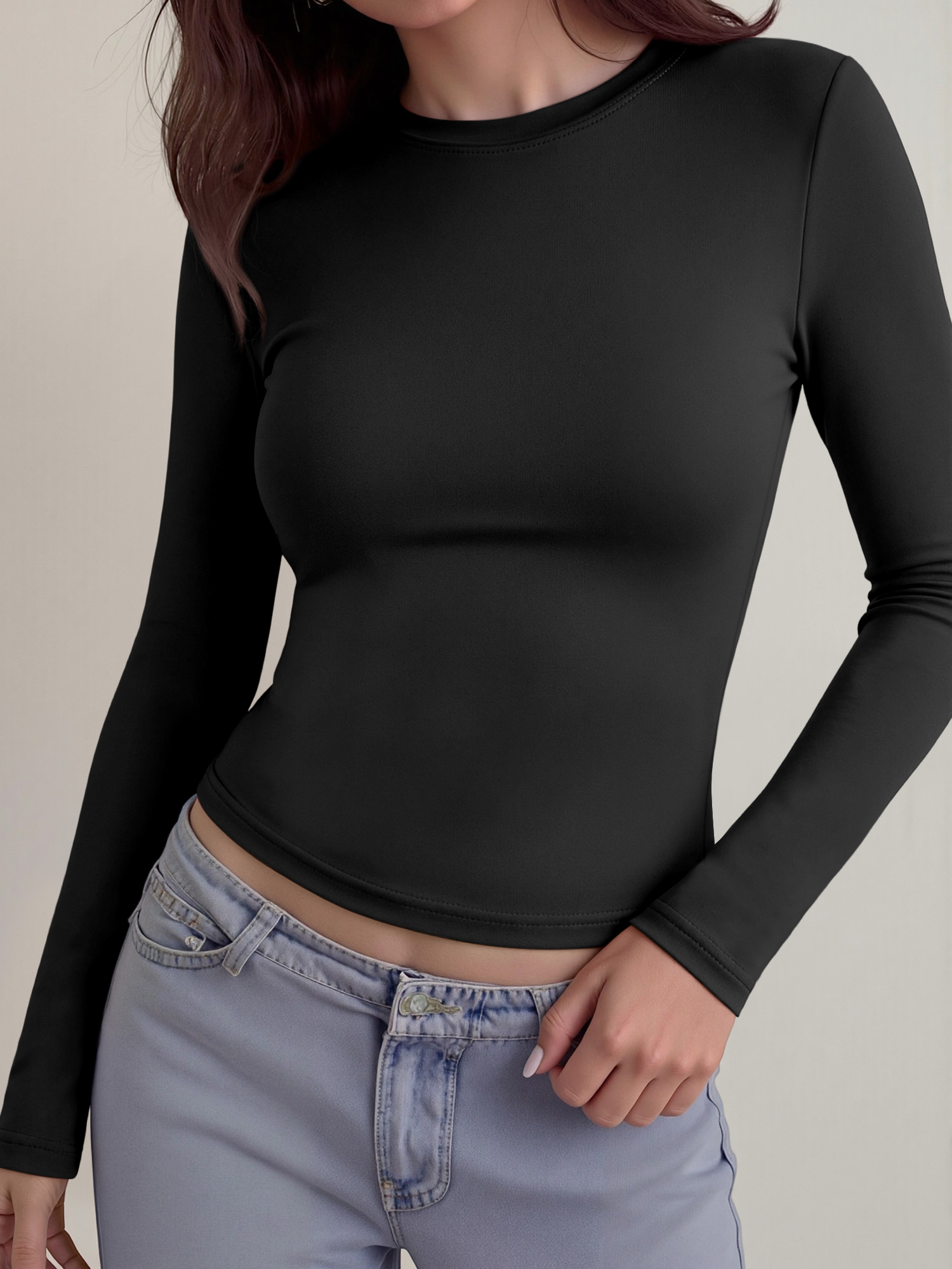 Fashion Casual Long Sleeve Tee - Women Top Fashion recension och pris