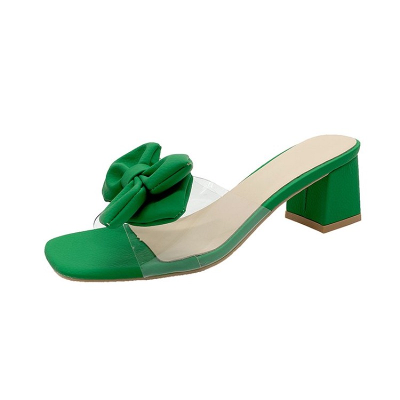 Heeled Women Slippers Bow High - Women'S Fashion Summer 2025 recension och pris