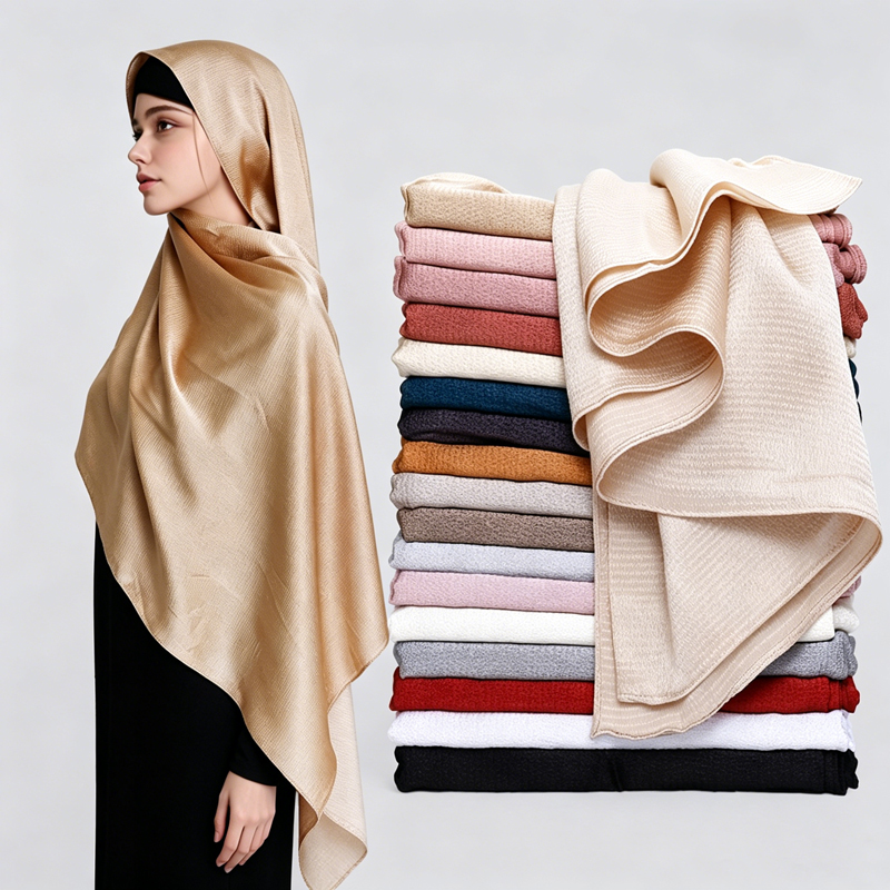 Shiny Satin Muslim Hijab for W - Women Fashion Wear recension och pris