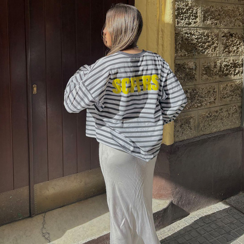 SCFFRS Striped Sweatshirt Tops - Women Fashion Wear recension och pris