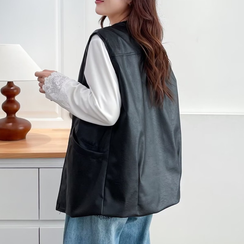 Fashion Plus Size Women's Leat - Women Fashion Vest recension och pris