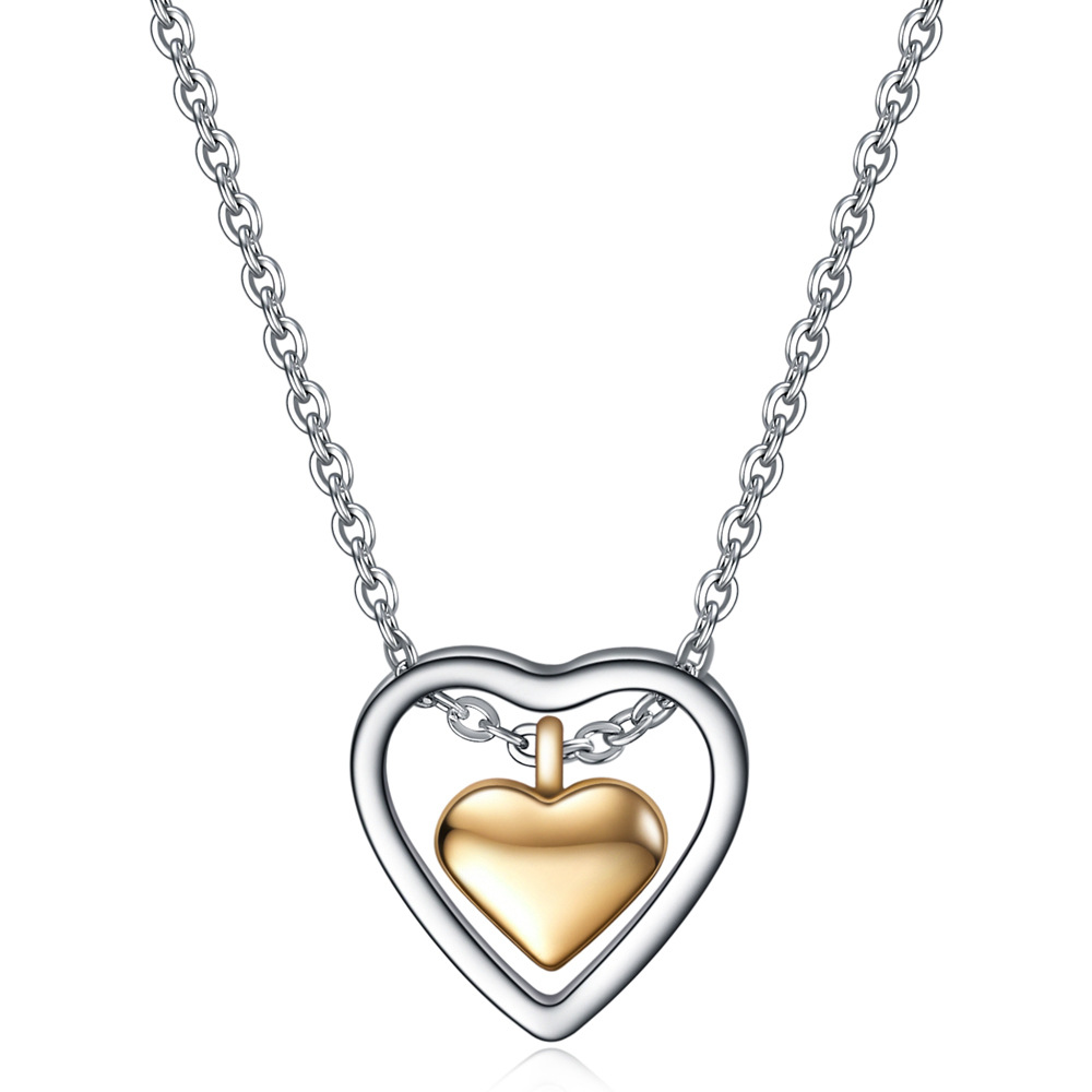 Double Love Heart Stainless St - Women'S Day Fashion Show recension och pris