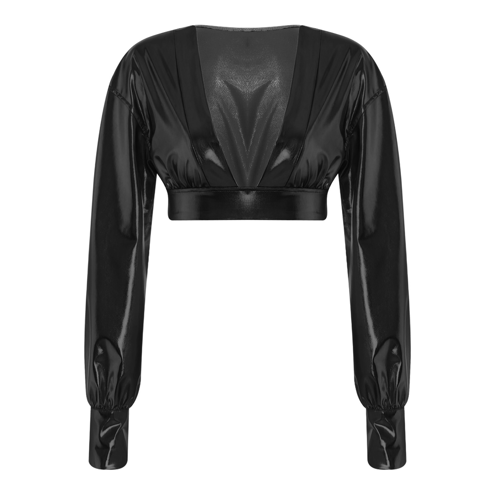 Womens Y2K Metallic Shiny Hip  - Women Top Fashion recension och pris
